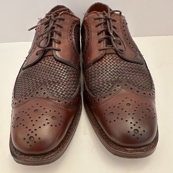 Allen Edmonds Liden Chili Weave Brown Shoes Size 9.5D Model 1994 main image 8
